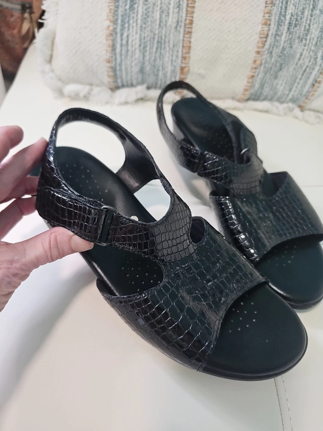 PUMA SAS Suntimer sandalo donna Tripad comodo tacco posteriore pelle nero US 9 WW