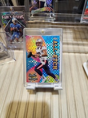 2024 Topps Chrome - All-Etch Drake Maye #CAE-DM X-Fractor (RC)