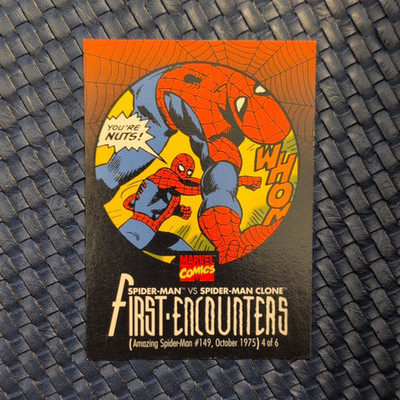 Kraft 1995 Marvel First Encounters Trading Card Lot 2 Cards Spider-Man Black Cat