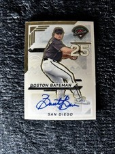 Boston Bateman 2025 Panini Prospect Edition Gold Vinyl Holo Prizm SP Auto 1/1