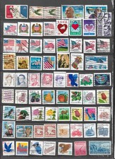 USA.  Lot timbres.