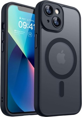 Magnetic for iPhone 13 Mini Case, Upgraded Shockproof Protective Phone Case - Bl