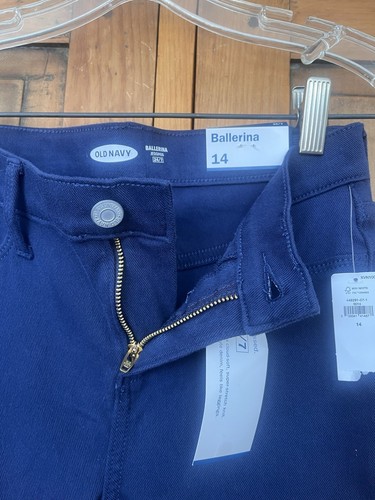 NWT- Girl’s Old Navy 24/7 Jeggings in Navy Blue Size 14 - Picture 4 of 6