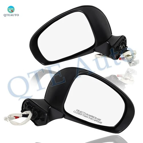 LH-RH Power Heated Manual Folding View Mirrors For 2012-2018 Toyota Prius V 2PC