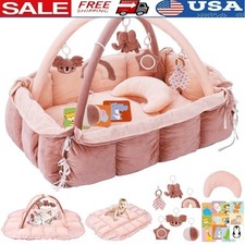 5-in-1 Baby Activity Gym Play Mat Interactive...