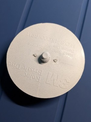 3M Brand  07529 Scotch Brite Roloc Bristle Disc 7529 White, 3'', 120 grit