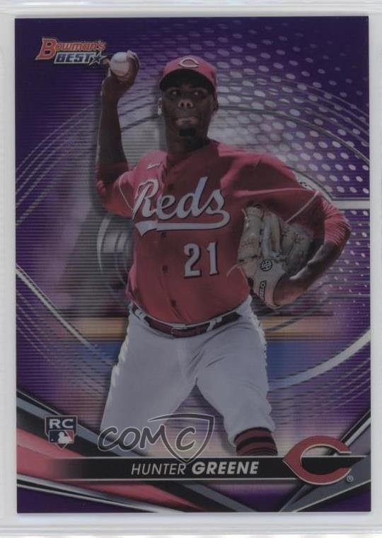 2022 Bowman's Best Purple Refractor 153/250 Hunter Greene #54 gh4