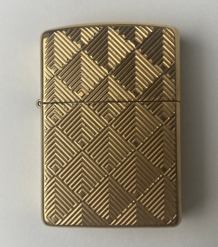 Zippo Pattern Design Armor High Polish Brass Lighter