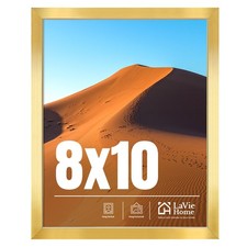 LaVie Home 8x10 Picture Frame for Wall Display, Gold 8x10,