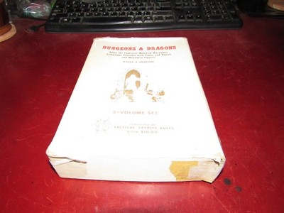 D&D Original White Box 4th Printing plus Supplements 1,2,3,4