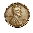 ✅ 1942-P Lincoln Wheat Cent GOOD -  FINE  (G-F)  Copper 1c From OBW Coin Roll