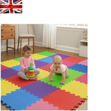 Vibrant Non-Slip EVA Foam Interlocking Mats - 30x30cm Tiles for Kids & Home Gyms
