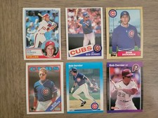 6 Card Bob Dernier Cubs, Phillies - excellent condition