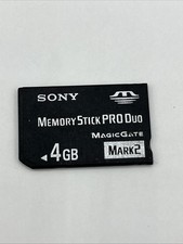 Sony 4GB Memory Stick Pro Duo Magic Gate Mark 2 Memory Card, Tested Working