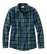 SALE  L.L.BEAN Women's Scotch Plaid Flannel Shirt, Relaxed Graham of Mentieth