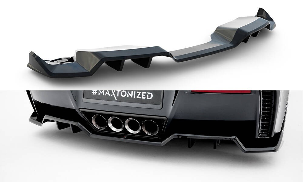 Splitter central arrière Maxton pour Chevrolet Corvette idéal pour les sorties sur circuit