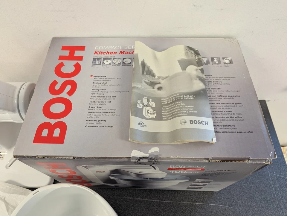 Máquina de Cozinha Bosch MUM4405UC com Ralador Grosso Bônus - Nova - Descontinuada  - Imagem 4 de 4