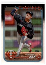 2024 Topps Baseball Update Griffin Jax Rainbow Foil #US43 Minnesota Twins