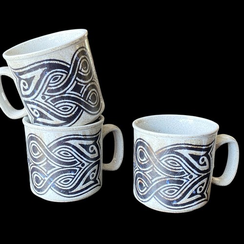 Tazas de nudo celta de cerámica Dunoon de colección diseño tradicional escocés RARO DIFÍCIL DE ENCONTRAR 3 - Imagen 4 de 10