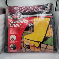 Stadium Chair Folding With Front And Back Pockets. Unused. Maroon And...