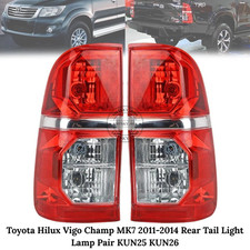 Toyota Hilux Vigo Champ MK7 2011-2014 Rear Tail Light Lamp Pair KUN25 KUN26