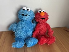 Gund Sesame Street Cookie Monster  Elmo Plush Stuffed Toy Buddy 2019 LOT