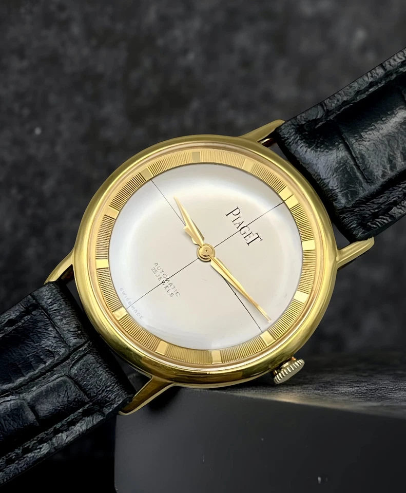 VTG PIAGET CLASSIC SILVER DIAL GOLD PLATED CASE Ø 35mm CIRCA 1950 - Image 4 of 4