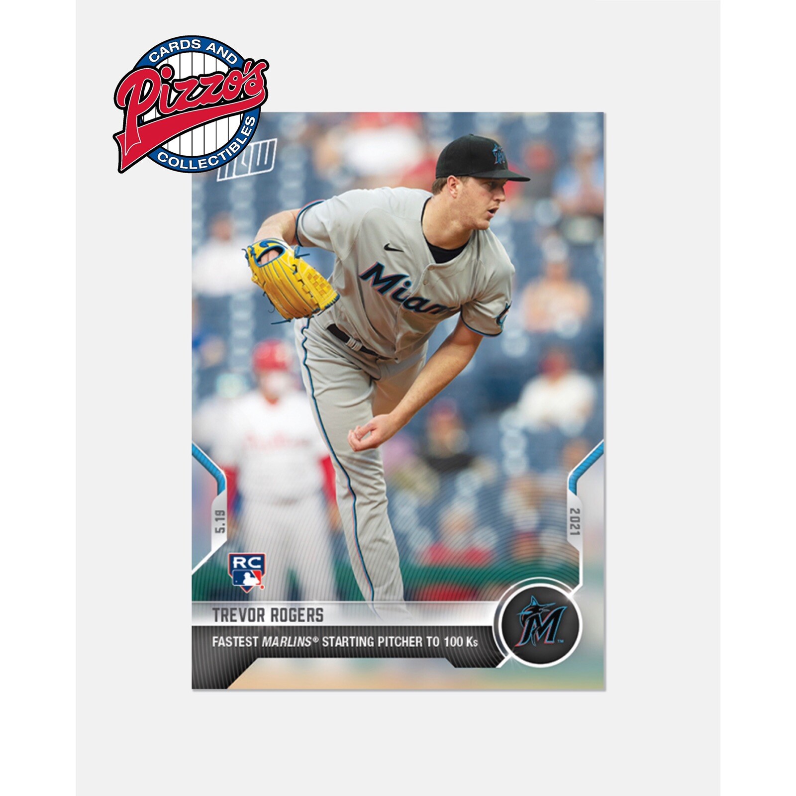 Trevor Rogers RC Fastest to 100 K’s  - 2021 MLB TOPPS NOW Card 238 In Hand