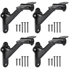 RealPlus 4 Handrail Bracket, 3" Staircase Hand Rail Brackets for Stair Railing
