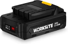 WORKSITE 20-Volt 2-Ah Lithium-Ion Replacement Battery, Compatible Power Tools On