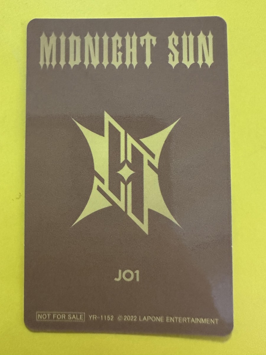 JO1 JAPAN Idol KIMATA SYOYA MIDNIGHT SUN b card Japanese JP