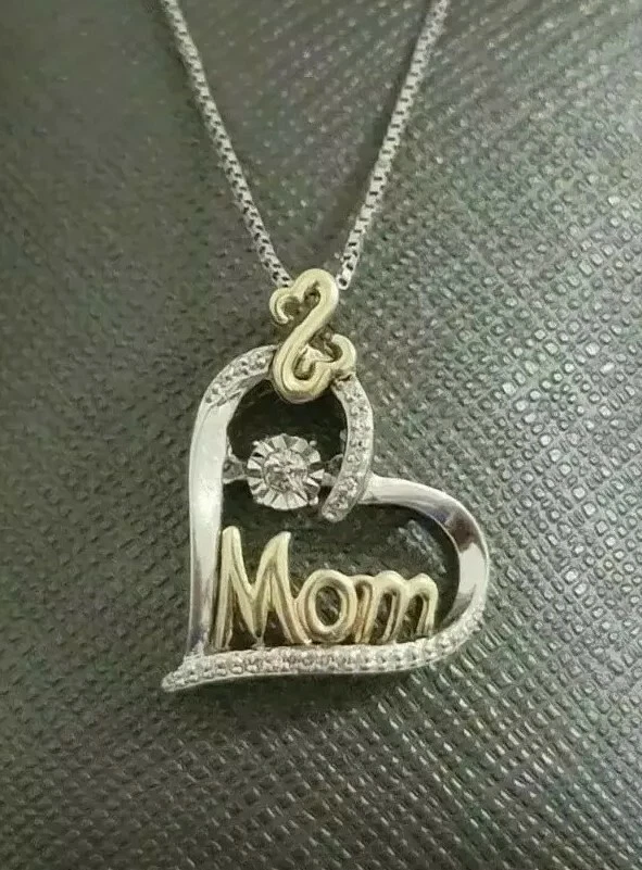 Collar de Diamantes Jane Seymour Corazones Abiertos Mamá 10k Yg Ss Ritmo Edición Limitada Foto 4 de 4