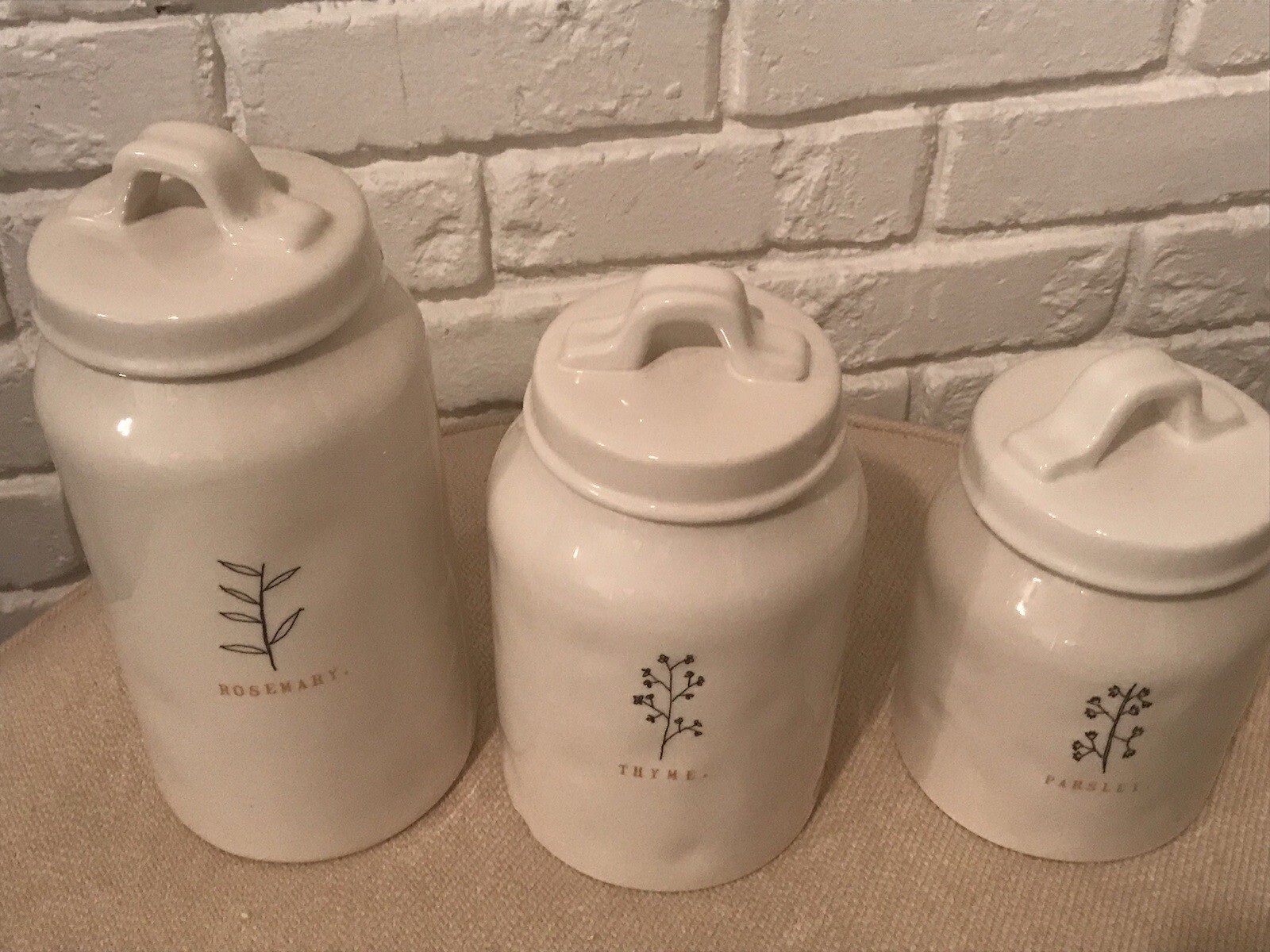 rae dunn canister set3 Pcs eBay