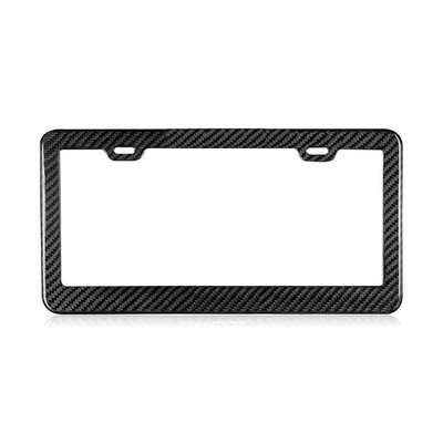 Carbon Fiber License Plate Frame Real For Cars - 3K Twill, Universal Fit Design Front License Plate - Foto 6