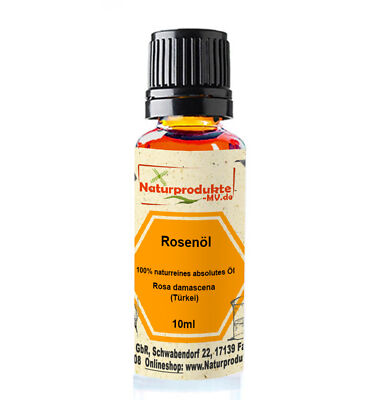 (5,36 EUR/ml) Rosenöl (10 ml) 100% naturreines absolutes äth. Öl Türkei Damask