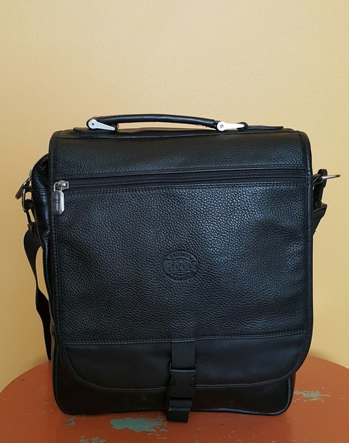 Roots Canada Leather Shoulder Bag Messenger Bag eBay