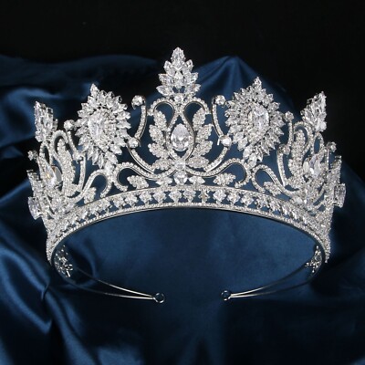Luxury All CZ Cubic Zirconia Queen Princess Wedding Party  display picture 1