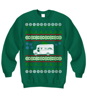 UPS Delivery Truck Ugly Christmas Sweater - Sweatshirt