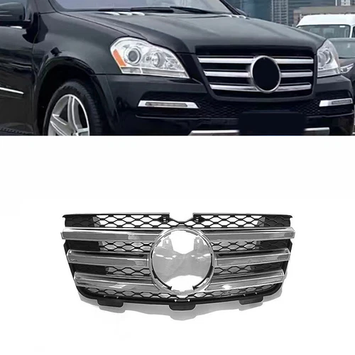 For Mercedes GL Class X164 SUV  2007-2012  ABS Silver Black Front Grille A Style - Foto 1 di 6