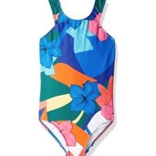 Seafolly Girls' 189474 One Piece Swimsuit Rainbow Crush Multi Size 4