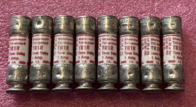 Lot Of 8 Gould Shawmut TR1R Tri-Onic Fuse 