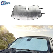 Front Windshield Sunshade Sun Shade Block UV Visor Cover For Dodge Ram 1500 18+