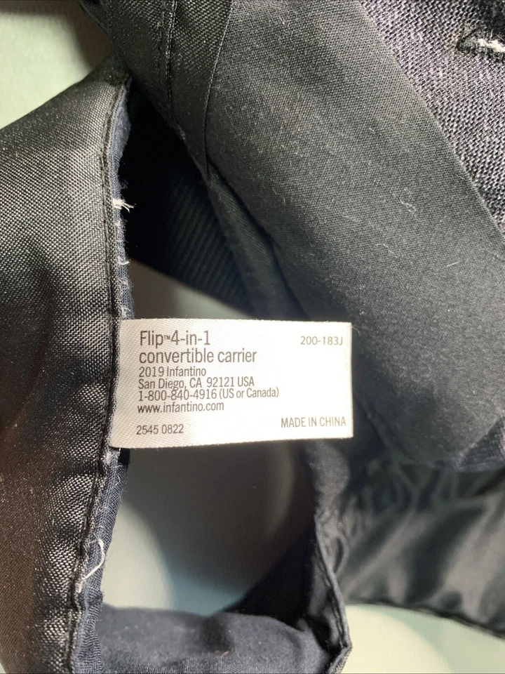 Portabebés Infantino - Portabebés/Niños Pequeños Brezo Negro y Como Nuevo Ajustable Foto 4 de 4