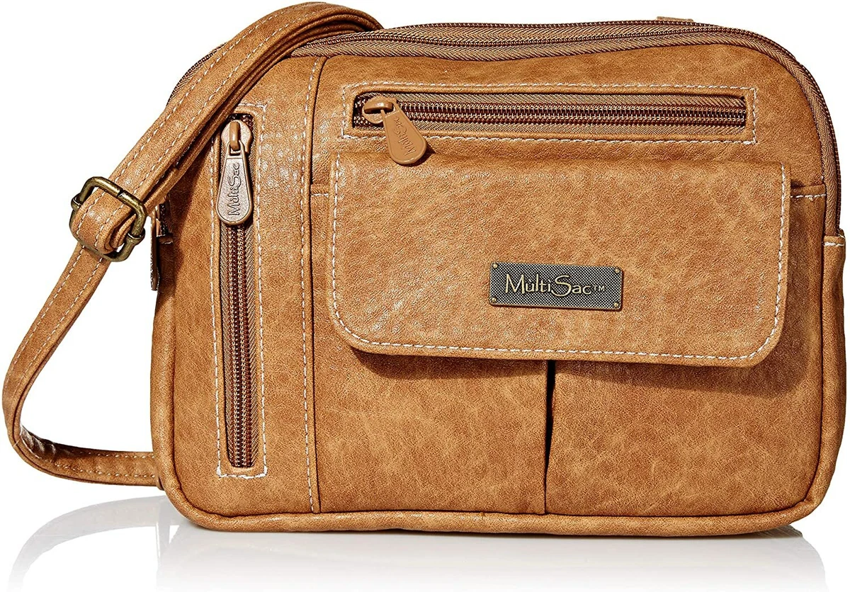 Multisac zippy triple compartment crossbody outlet bag