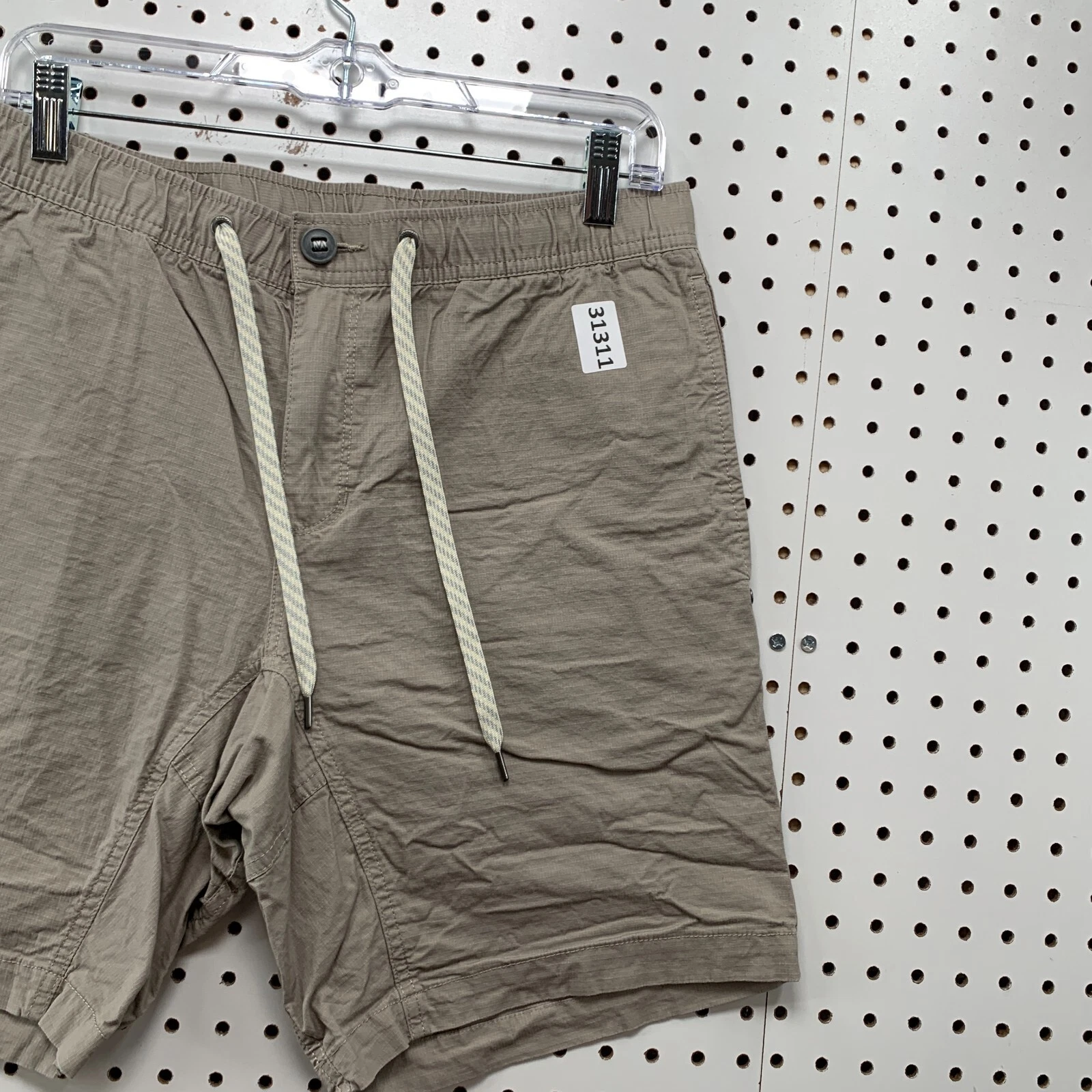 vuori hiking ripstop button drawstring outdoor hike shorts