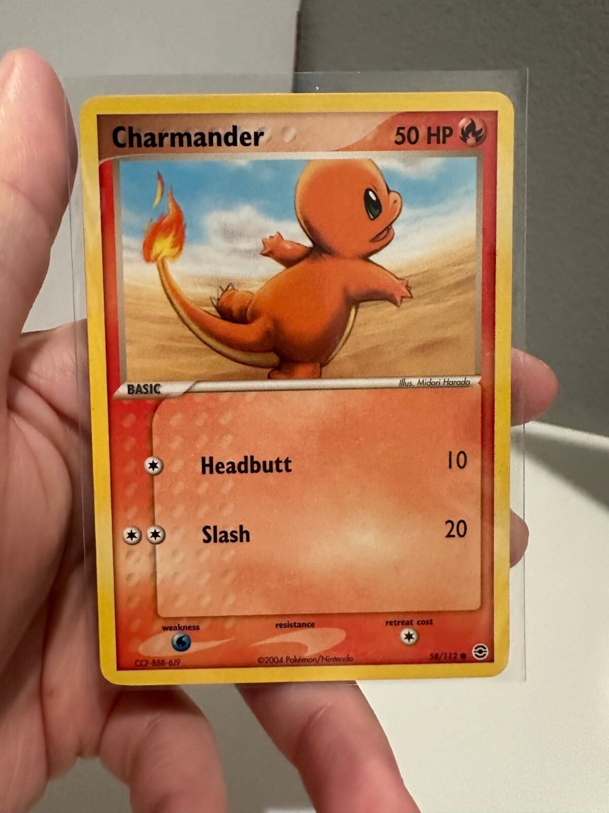 1x Pokemon Charmander #58/112 - EX FireRed & LeafGreen - Common NM 1218#14-19