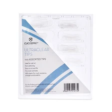 Pro Ultra Clear Tips by Cuccio Pro for Women - 100 Pc Acrylic Nails