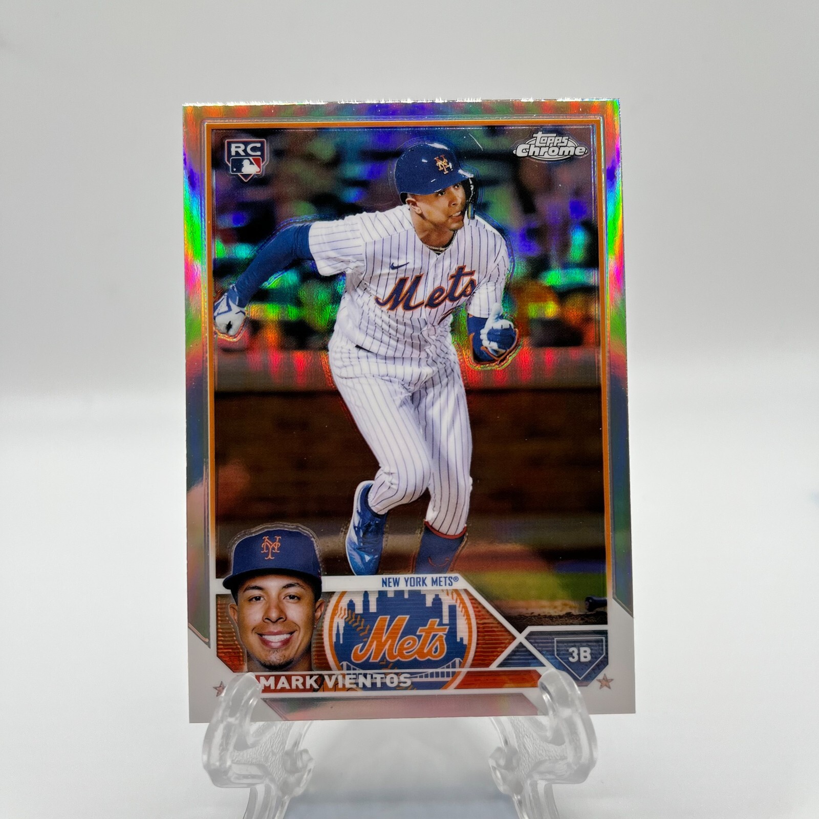 2023 Topps Chrome Mark Vientos #8 Refractor Parallel RC Rookie Mets