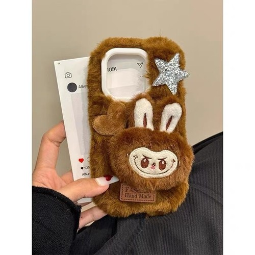 Labubu 3d Toy Plush Phone Case Cover For Apple iPhone 11 12 13 14 15 16 Pro Max - Picture 8 of 13