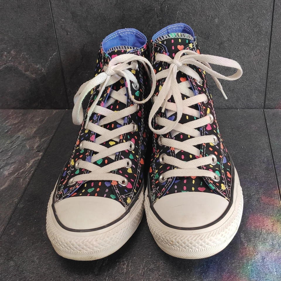 Converse Chucks 537115C black with colorful hearts size 39 multi color color  - Image 3 of 4